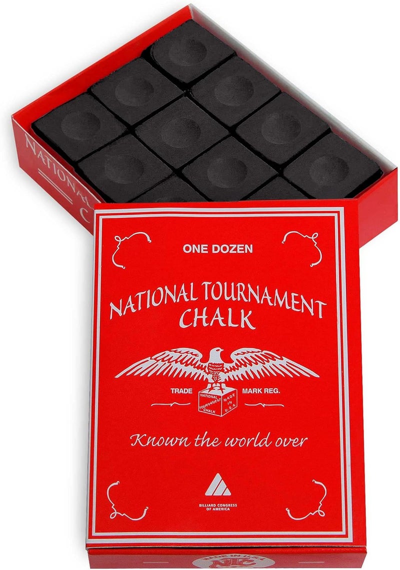 Silver Cup National Tournament Pool cue Billiard Premium Chalk - ONE Dozen - Image 1